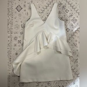 Kendall and Kylie White Peplum Dress - XS